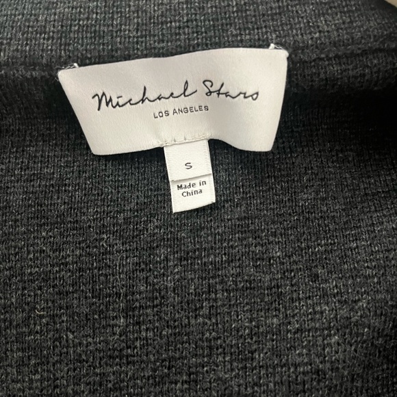 Michael Stars Charcoal Gray sweater jacket, beautiful new with tags - Picture 4 of 6